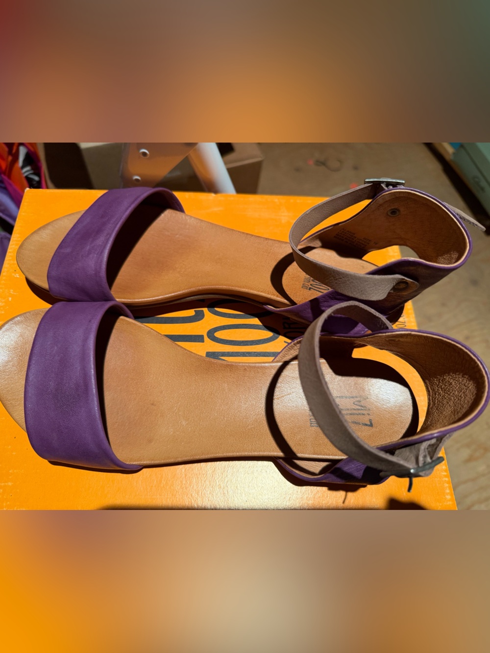 Mix Mooz Purple Women's Open-Toe Ankle Strap Sandals